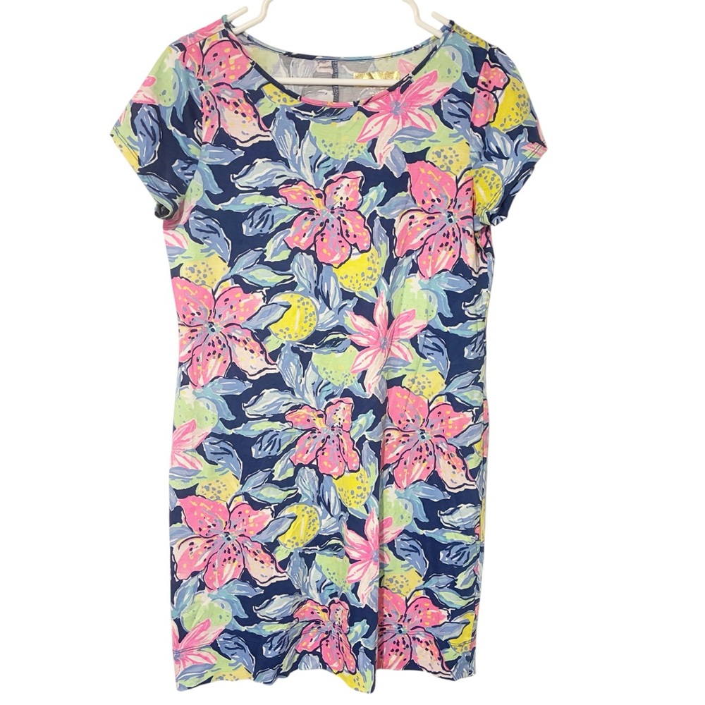 Lilly Pulitzer Size Medium Marlowe Head in the Sand Pima‎ Cotton Shirt Dress